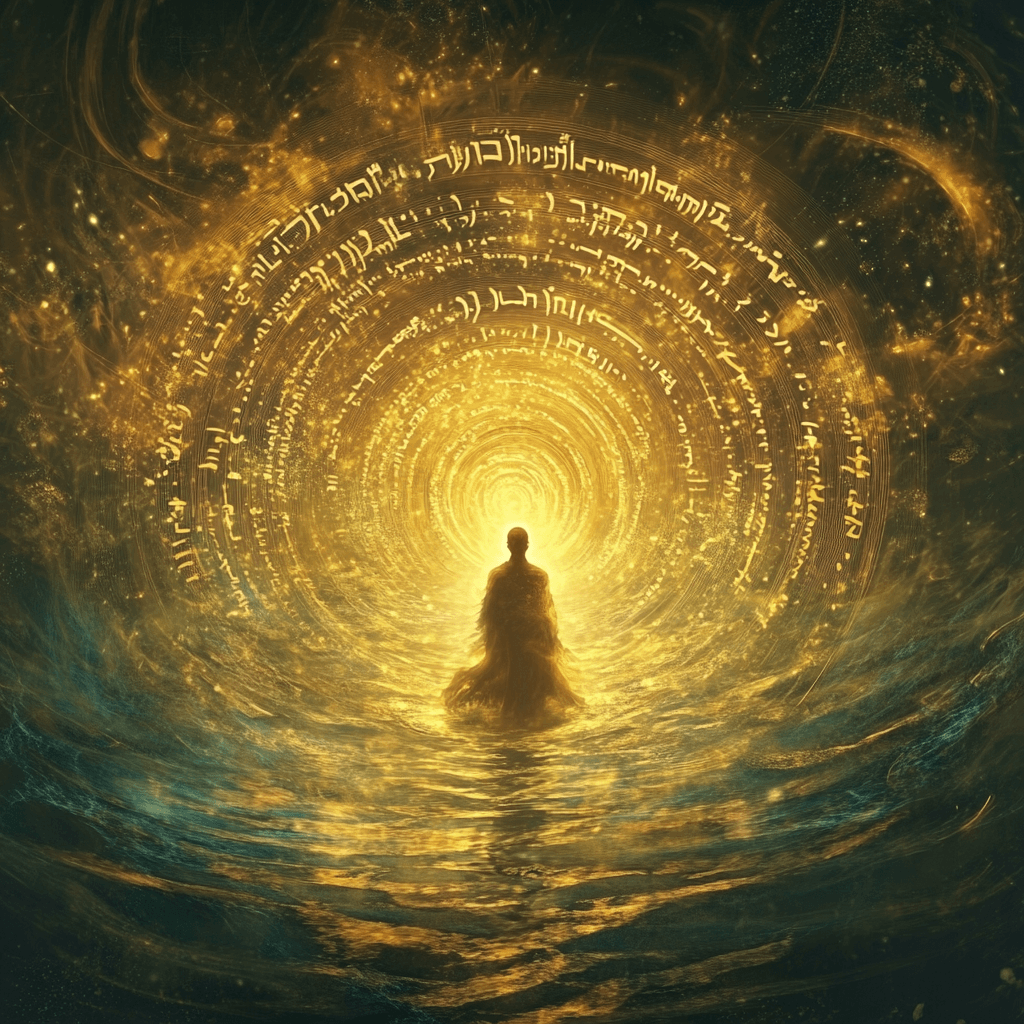 Hebrew alphabet frequency spiral – sacred soundwaves and quantum vibration energy in cosmic space