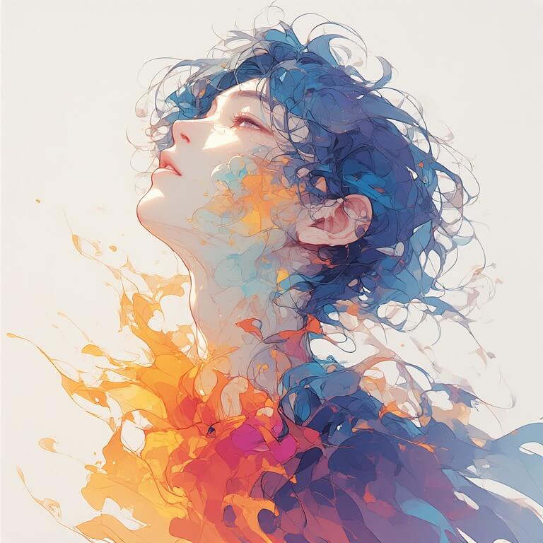 A calm, minimalist scene representing quiet inner change and alignment before words or understanding form.